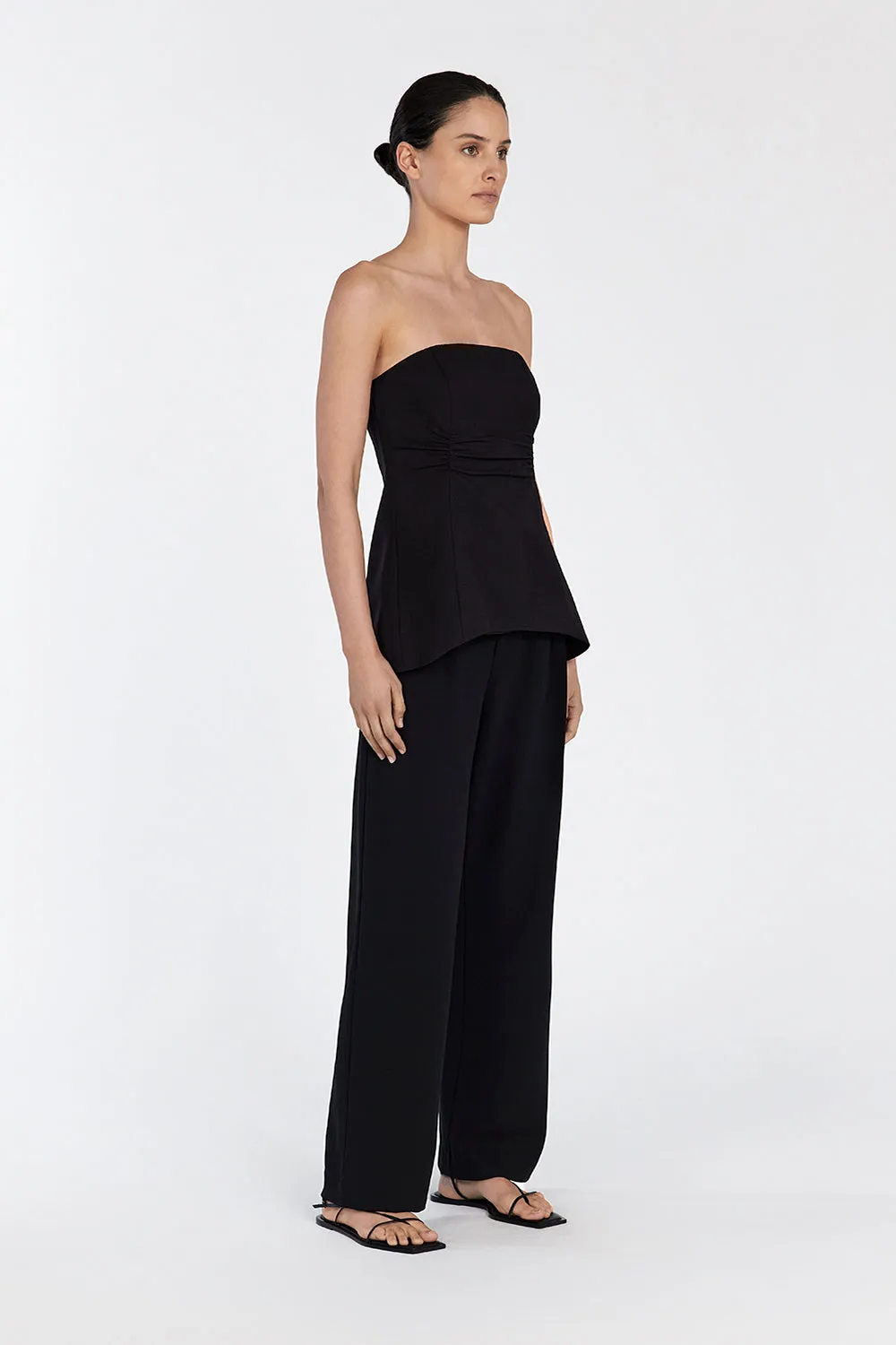 FRANCES BLACK STRAPLESS TOP sold by Dissh product image thumbnail 4