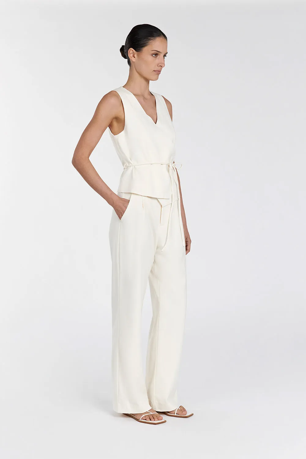 DYLAN CREAM PANT sold by Dissh product image thumbnail 3