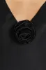 ROSETTE BLACK LINEN MAXI DRESS sold by Dissh