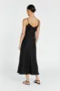 ROSETTE BLACK LINEN MAXI DRESS sold by Dissh