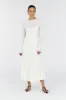 PARKER OFF WHITE LONG SLEEVE DRESS sold by Dissh