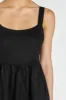 SPENCER BLACK LINEN MIDI DRESS sold by Dissh