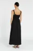 SPENCER BLACK LINEN MIDI DRESS sold by Dissh
