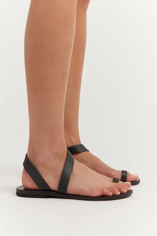 MARIA FARRO LEDA BLACK SANDAL sold by Dissh