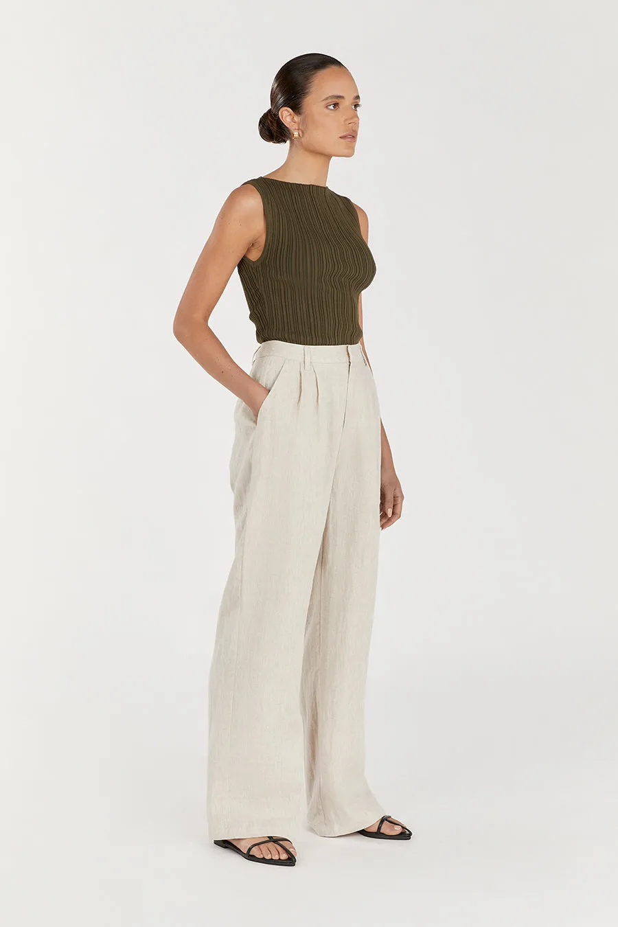 SIENNA OLIVE KNIT TANK sold by Dissh product image thumbnail 3