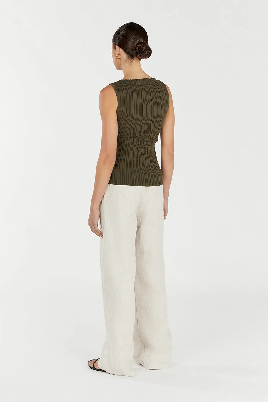 SIENNA OLIVE KNIT TANK sold by Dissh product image thumbnail 4
