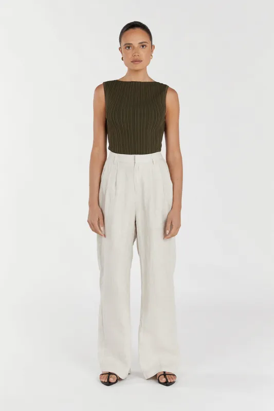 SIENNA OLIVE KNIT TANK sold by Dissh