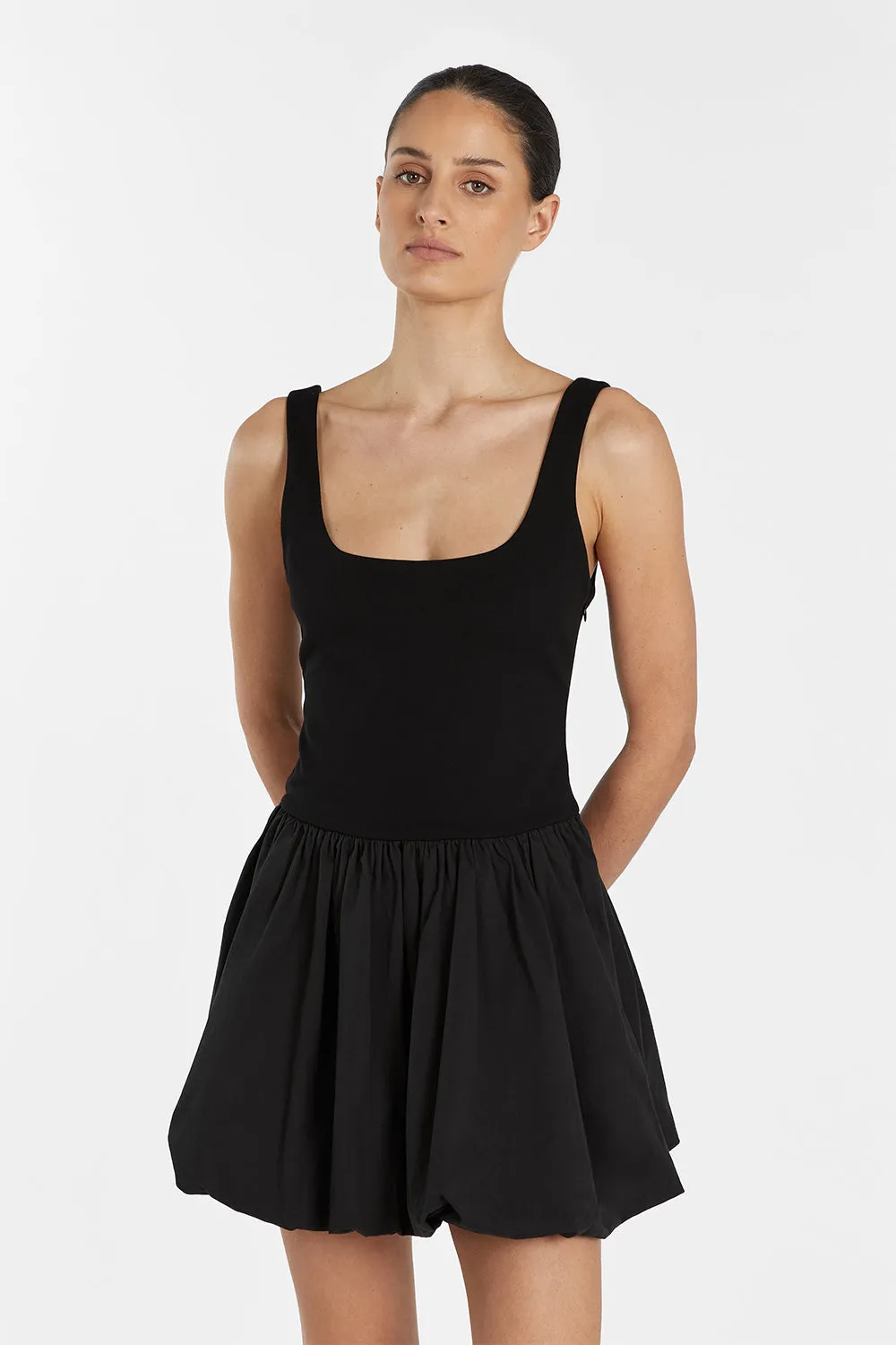 LULA BLACK BUBBLE MINI DRESS sold by Dissh product image thumbnail 2