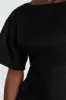 LYNDAL BLACK LINEN MIDI DRESS sold by Dissh