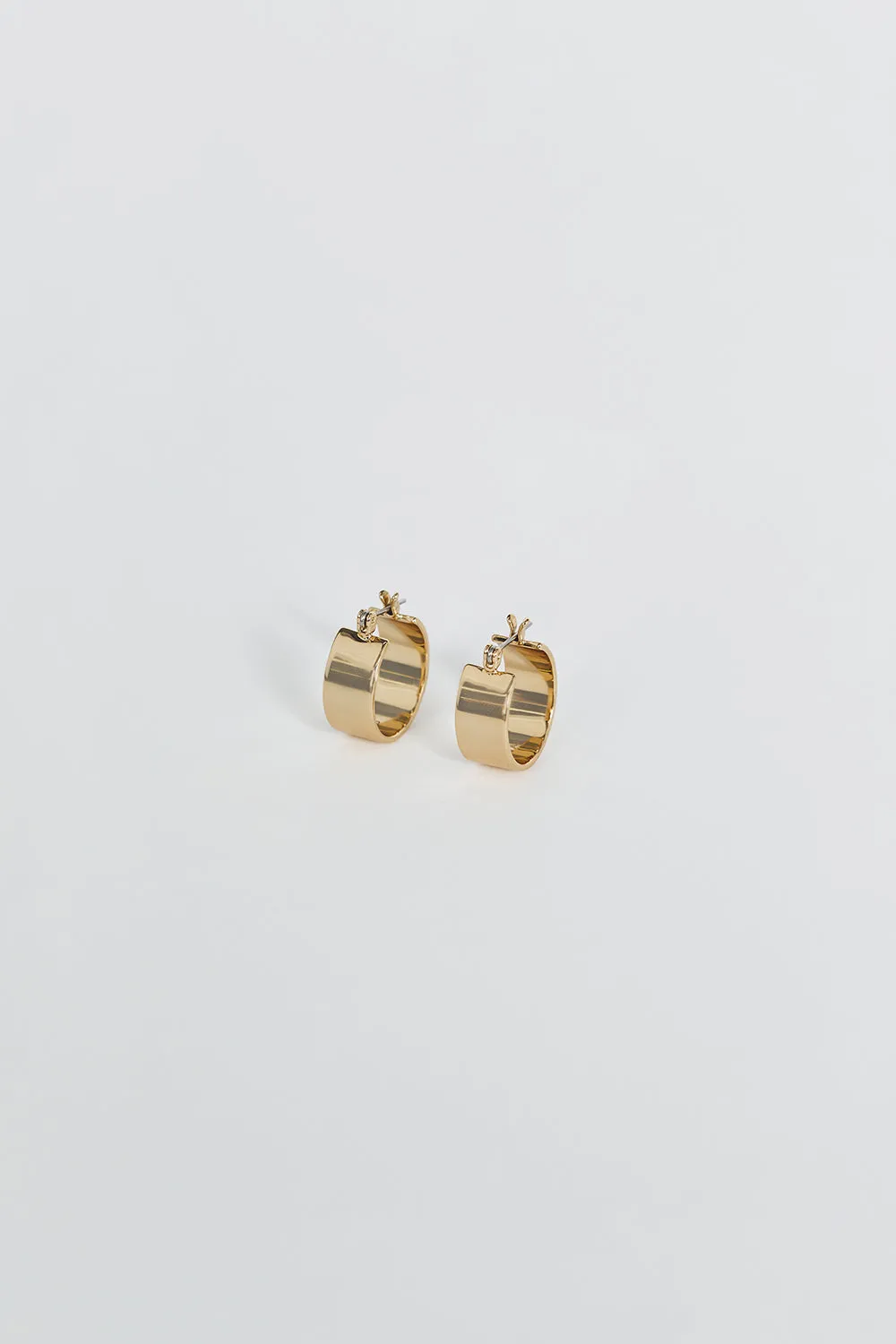 LUV AJ THE POSITANO GOLD HOOPS sold by Dissh