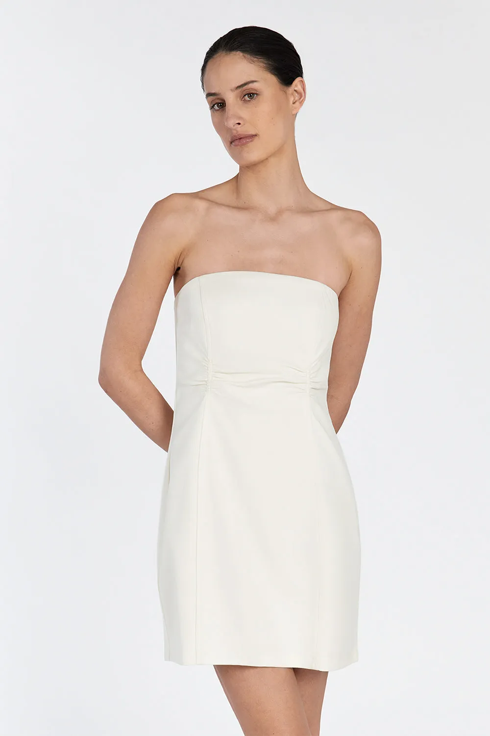 FRANCES CREAM STRAPLESS MINI DRESS sold by Dissh product image thumbnail 2