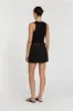 ASTER BLACK LINEN SKORT sold by Dissh