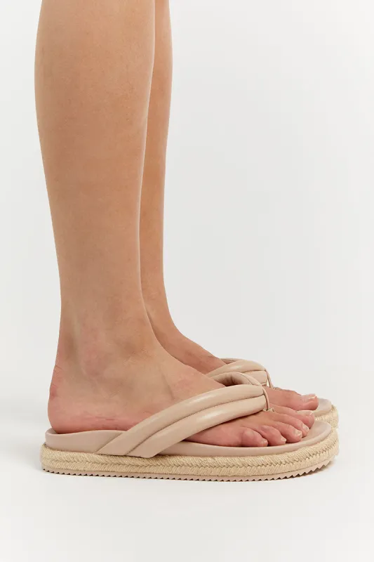 ALIAS MAE LUCY CREAM SANDAL sold by Dissh