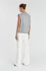 FOSTER SILVER MARLE KNIT VEST sold by Dissh