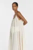 TROPEA CREAM LINEN SHEER MIDI DRESS sold by Dissh