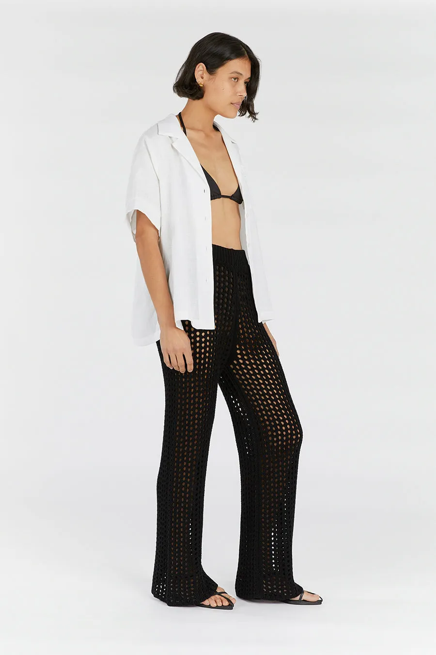 HUNTER BLACK CROCHET PANT sold by Dissh product image thumbnail 3