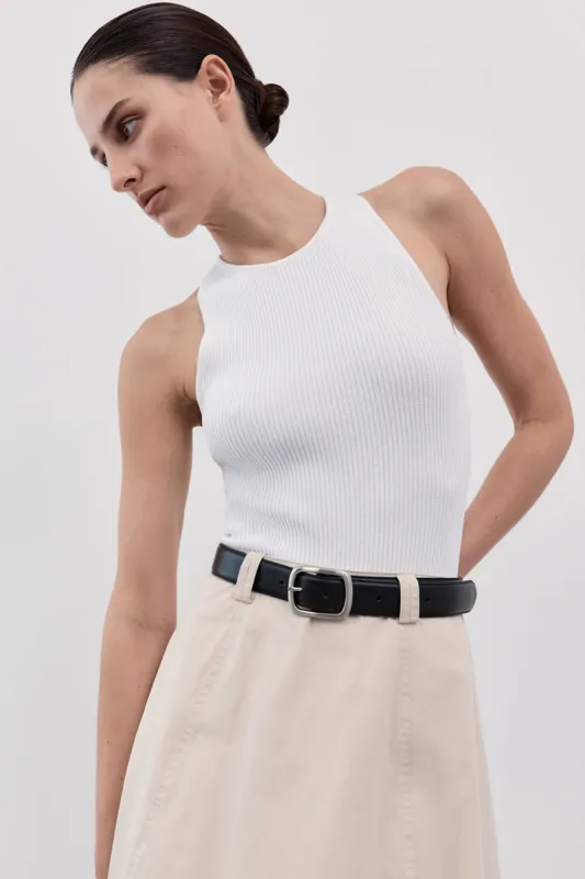 MARTHA OFF WHITE RACER BODYSUIT sold by Dissh