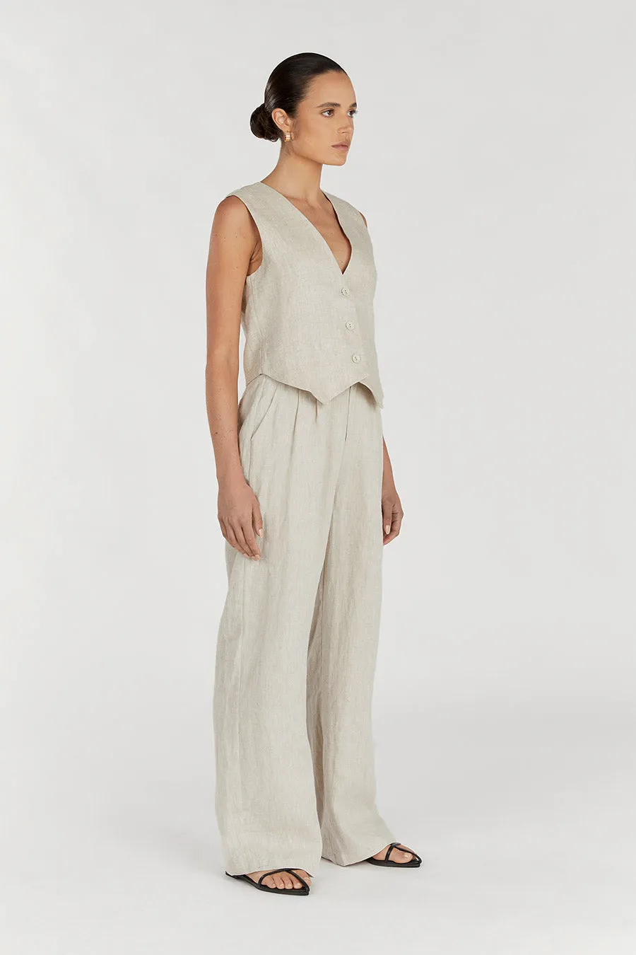 NORAH NATURAL LINEN PANT sold by Dissh product image thumbnail 4