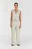 NORAH NATURAL LINEN PANT sold by Dissh