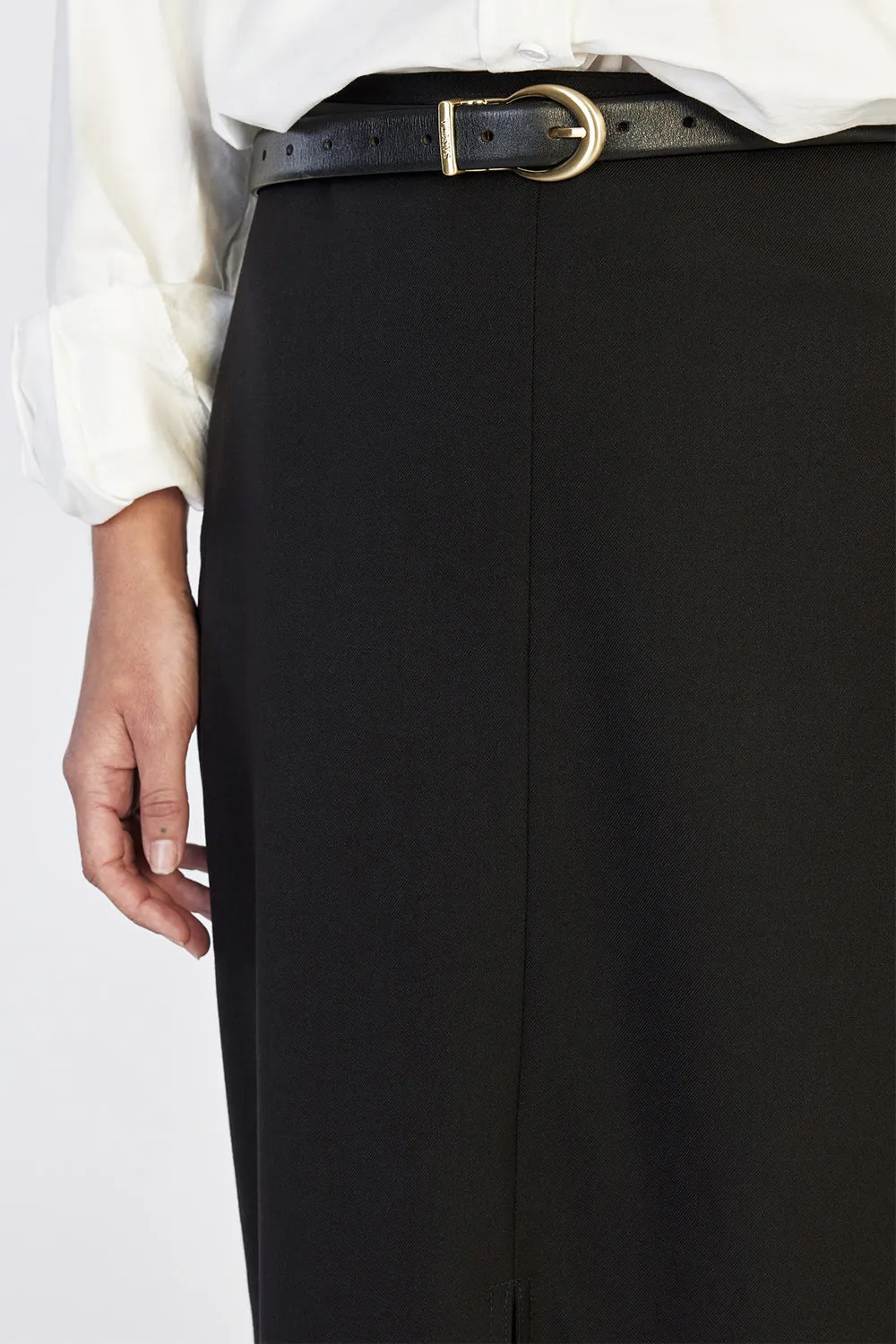 DREW BLACK FRONT MIDI SKIRT sold by Dissh product image thumbnail 5