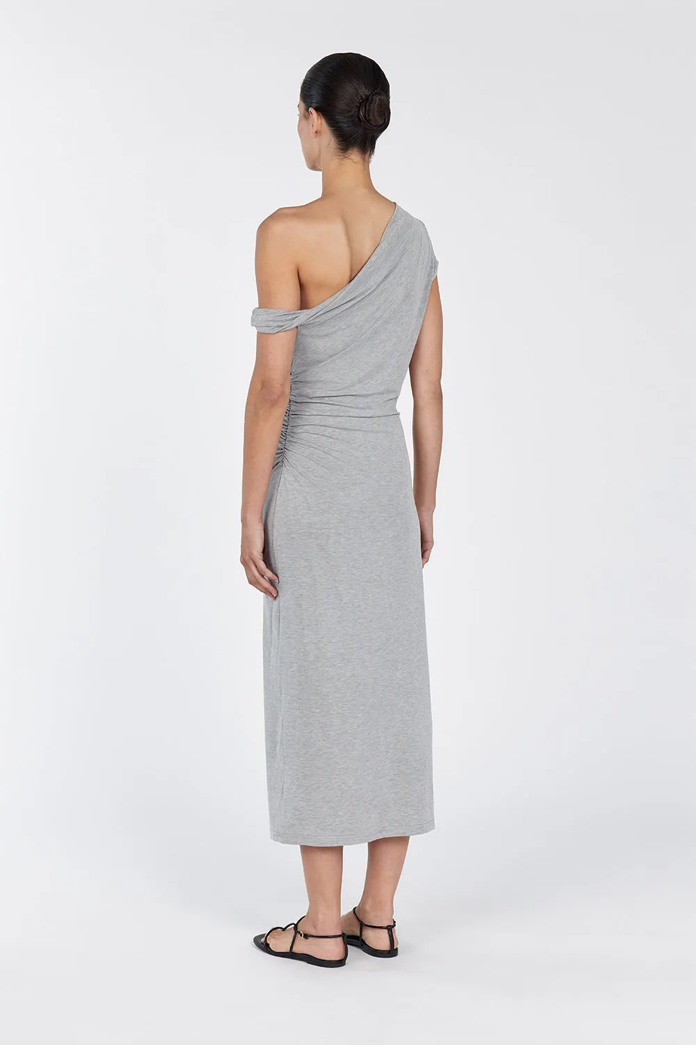 RIO SILVER MARLE DRAPED MAXI DRESS sold by Dissh product image thumbnail 4