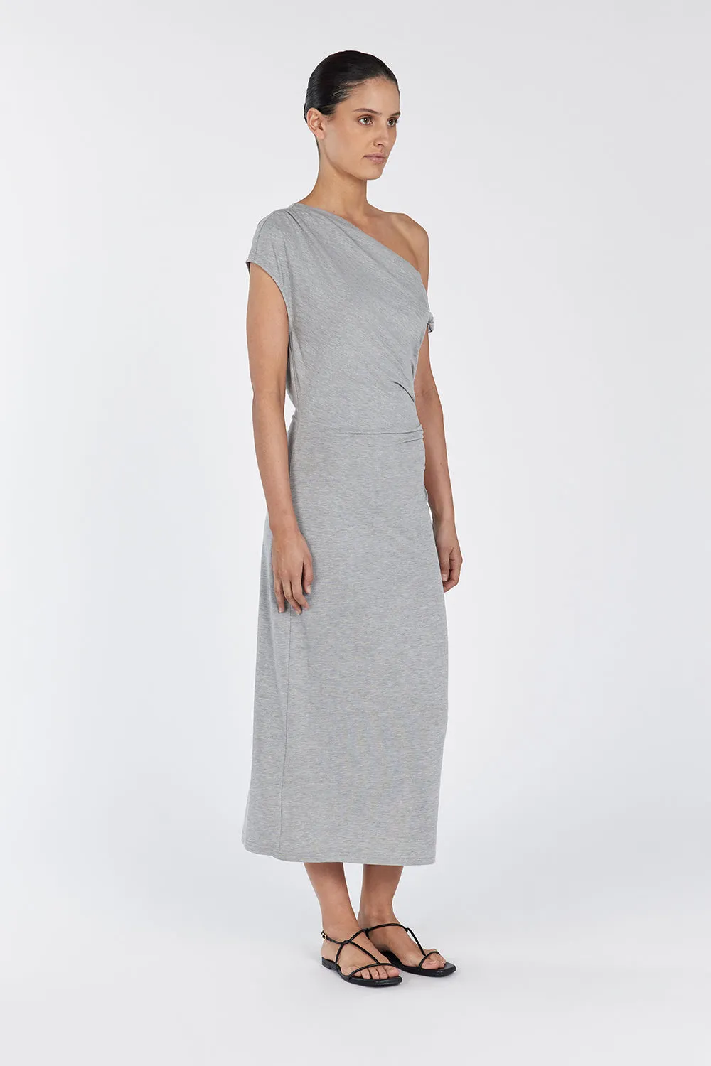 RIO SILVER MARLE DRAPED MAXI DRESS sold by Dissh product image thumbnail 3