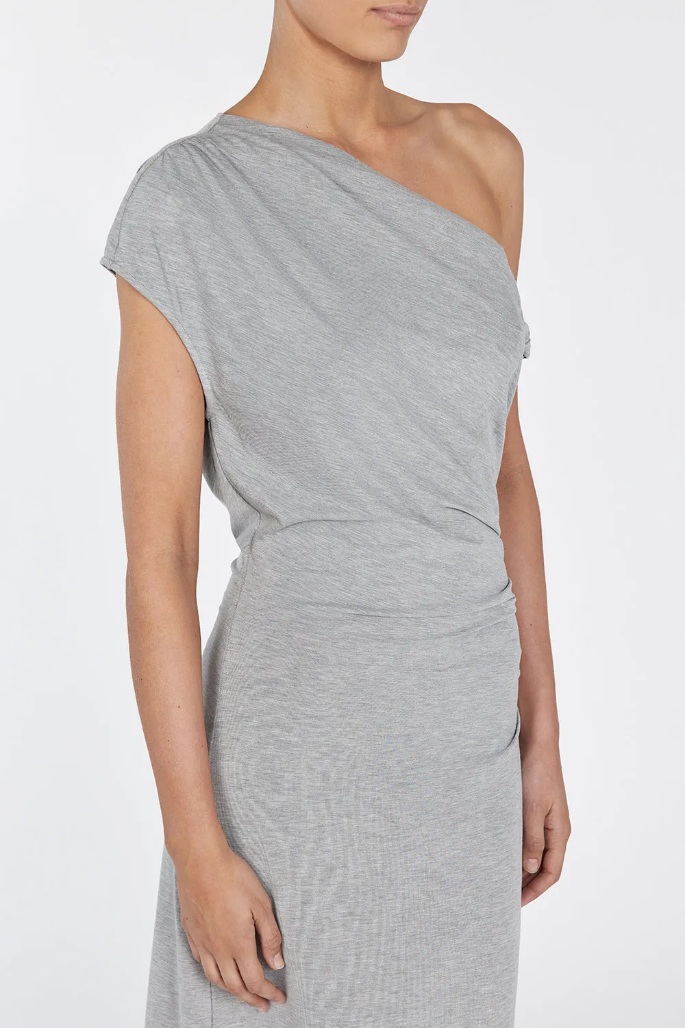 RIO SILVER MARLE DRAPED MAXI DRESS sold by Dissh product image thumbnail 5