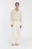 RILEY CREAM COTTON STRIPE SHIRT sold by Dissh