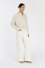 RILEY CREAM COTTON STRIPE SHIRT sold by Dissh
