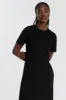 EDEN BLACK SHORT SLEEVE MAXI DRESS sold by Dissh