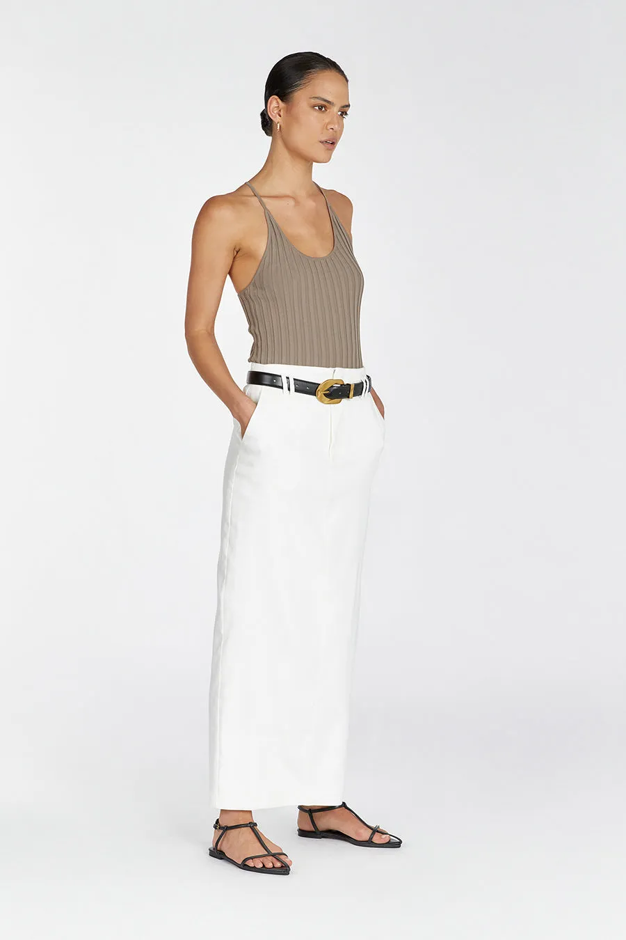 SAFFIA LATTE RACER TANK sold by Dissh product image thumbnail 3