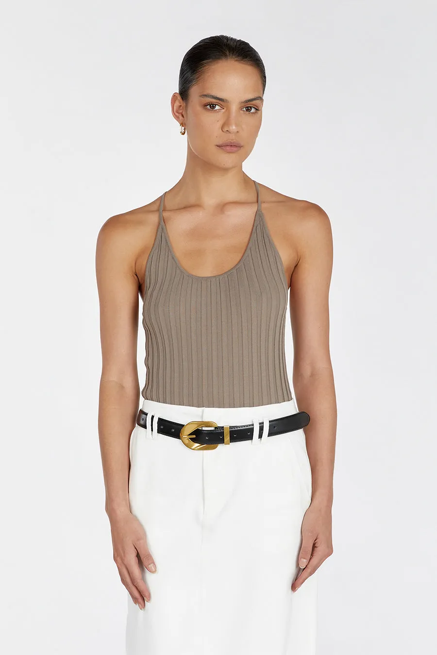 SAFFIA LATTE RACER TANK sold by Dissh product image thumbnail 2