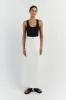 DELLA OFF WHITE COLUMN DENIM SKIRT sold by Dissh