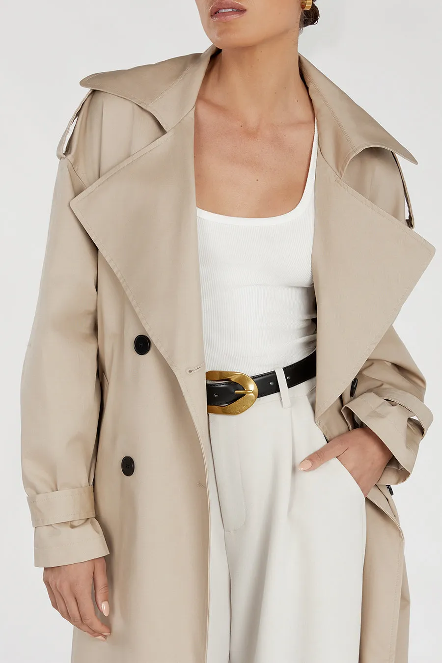 CAMERON STONE TRENCH COAT sold by Dissh product image thumbnail 4