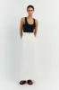 DELLA OFF WHITE COLUMN DENIM SKIRT sold by Dissh