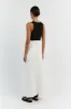 DELLA OFF WHITE COLUMN DENIM SKIRT sold by Dissh