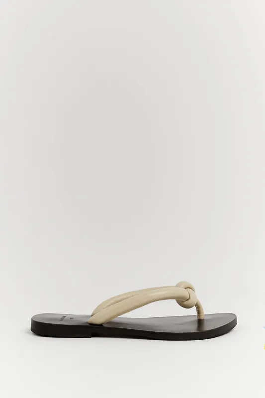 THE BALI TAILOR LOTTIE CREME SANDAL sold by Dissh