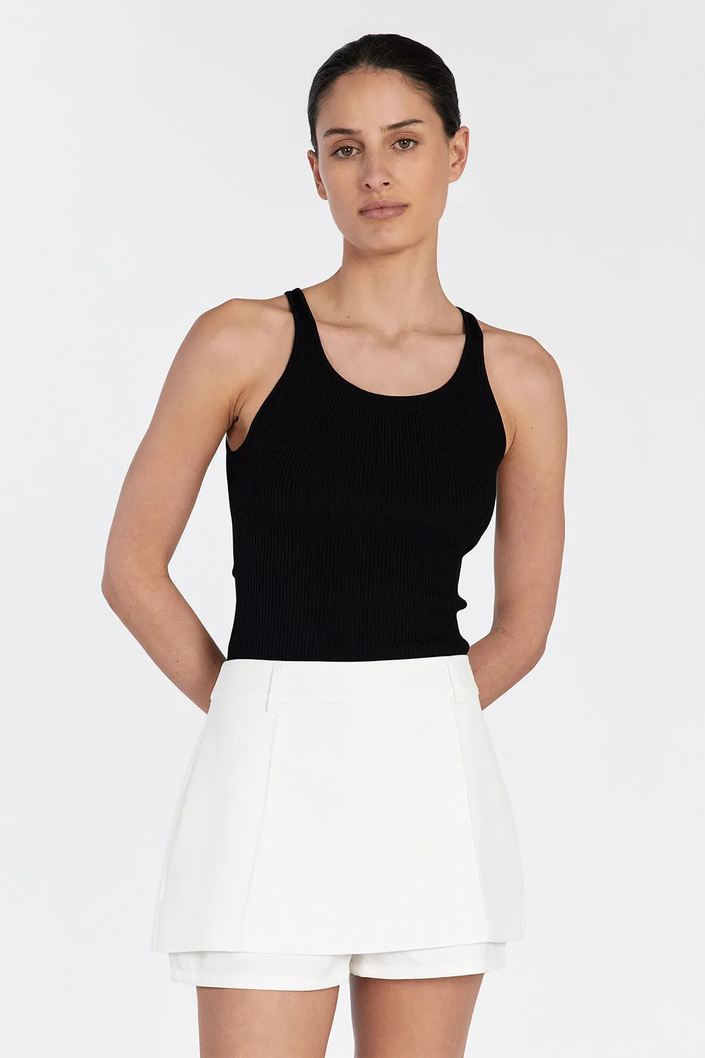 SULLIVAN WHITE MINI SKORT sold by Dissh product image thumbnail 3