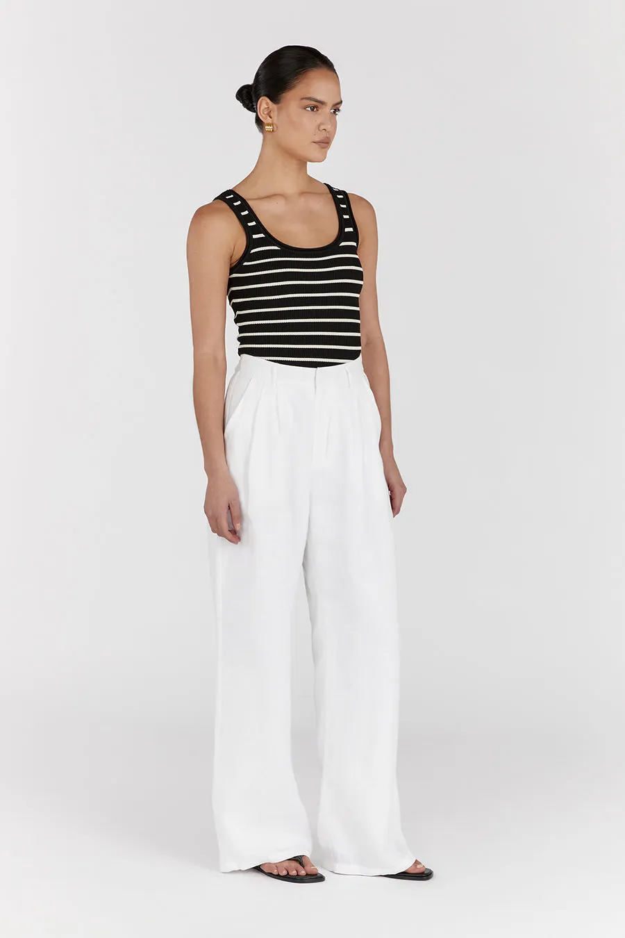 BILLIE BLACK STRIPE KNIT TANK sold by Dissh product image thumbnail 3