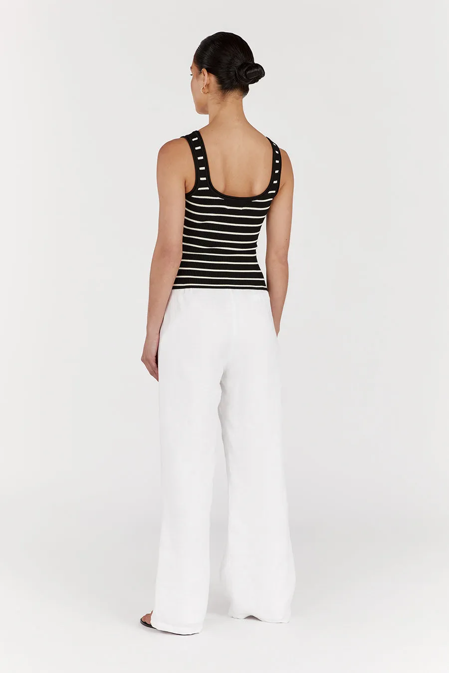 BILLIE BLACK STRIPE KNIT TANK sold by Dissh product image thumbnail 4