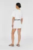 MARCEL WHITE PINSTRIPE LINEN SKORT sold by Dissh