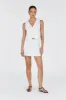 MARCEL WHITE PINSTRIPE LINEN SKORT sold by Dissh