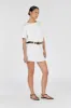 MARCEL WHITE PINSTRIPE LINEN SKORT sold by Dissh