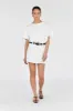 MARCEL WHITE PINSTRIPE LINEN SKORT sold by Dissh