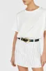 MARCEL WHITE PINSTRIPE LINEN SKORT sold by Dissh