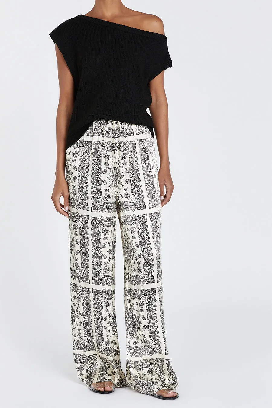 ADELINE CREAM SATIN PANT sold by Dissh product image thumbnail 2