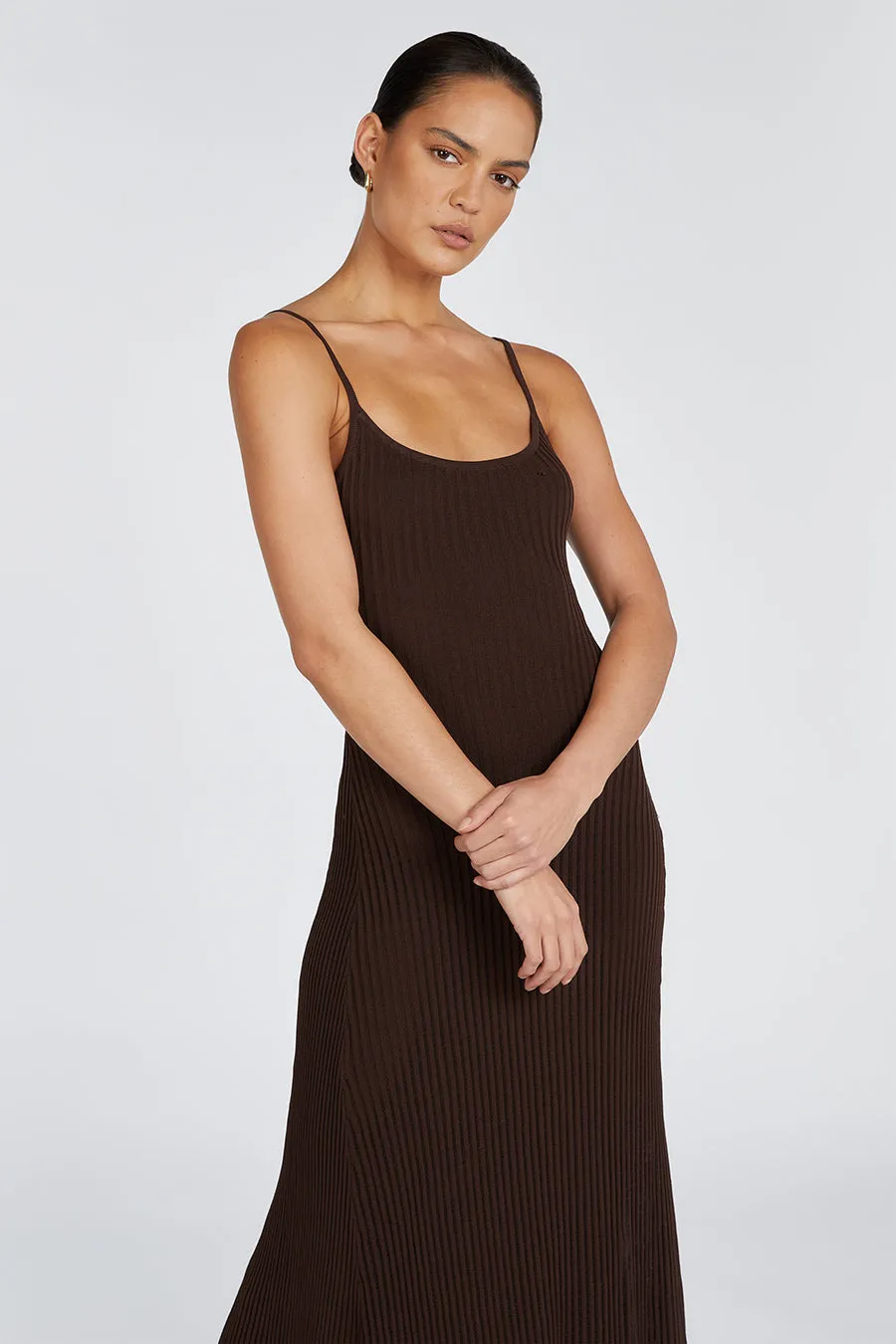 JOVIE CHOC SCOOP MAXI DRESS sold by Dissh product image thumbnail 2