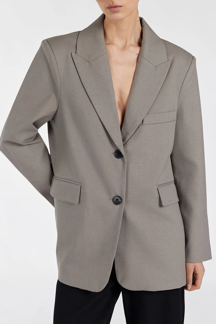 HARLEY SMOKE OVERSIZED BOYFRIEND BLAZER sold by Dissh product image thumbnail 5