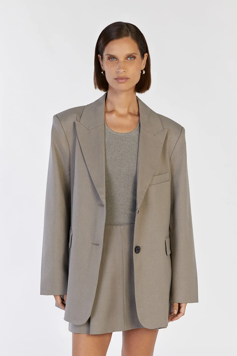 HARLEY SMOKE OVERSIZED BOYFRIEND BLAZER sold by Dissh product image thumbnail 2