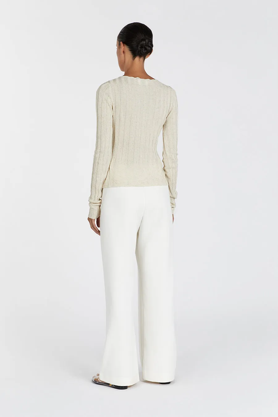 GOLDIE NATURAL LONG SLEEVE TOP sold by Dissh product image thumbnail 4